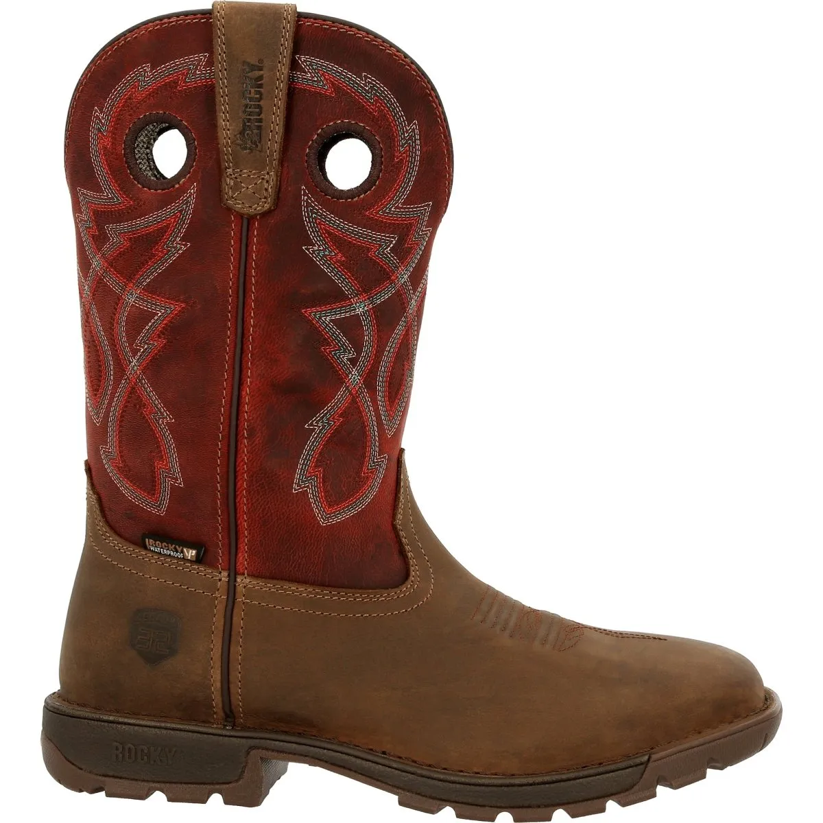 Rocky Legacy 32 Men's Steel Toe Waterproof Western Boots Rkw0341 In Brown