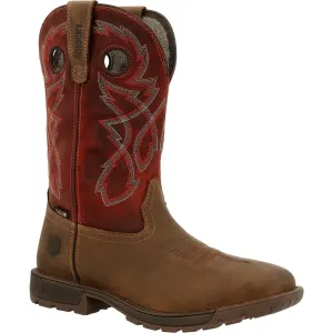 Rocky Legacy 32 Men's Steel Toe Waterproof Western Boots Rkw0341 In Brown