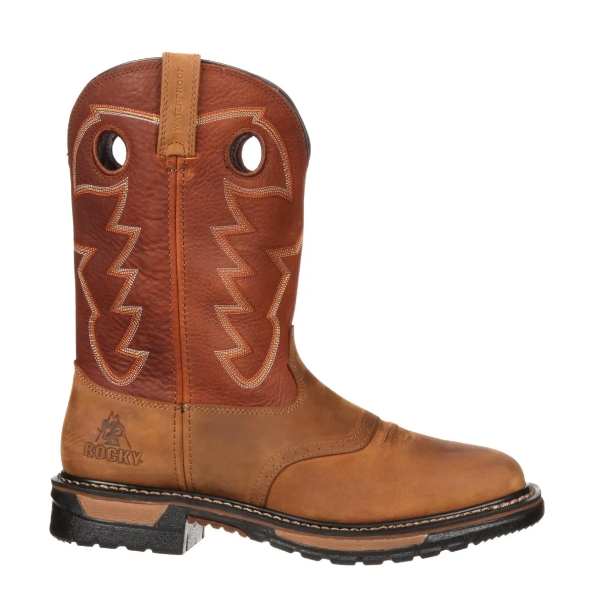 Rocky Original Ride Men's Waterproof Western Boots Rkyw039 In Brown