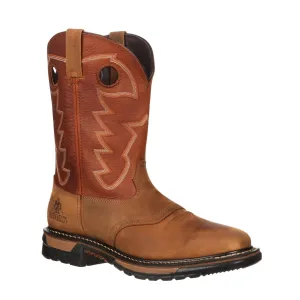 Rocky Original Ride Men's Waterproof Western Boots Rkyw039 In Brown
