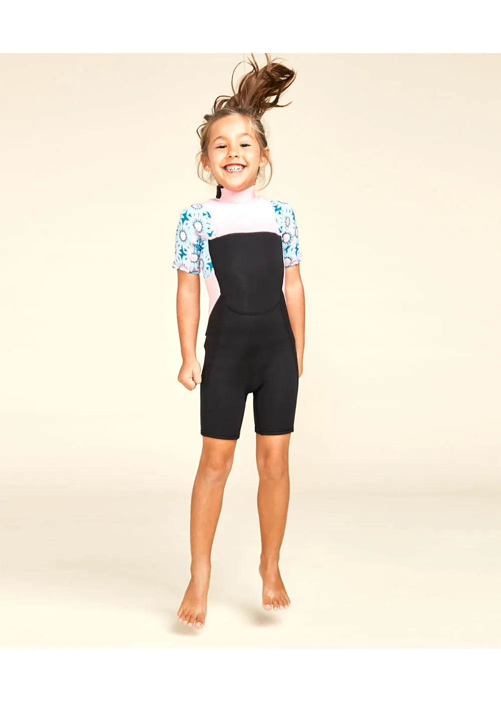Roxy Toddler Girls Prologue 2mm BZ FL Spring Suit Wetsuit