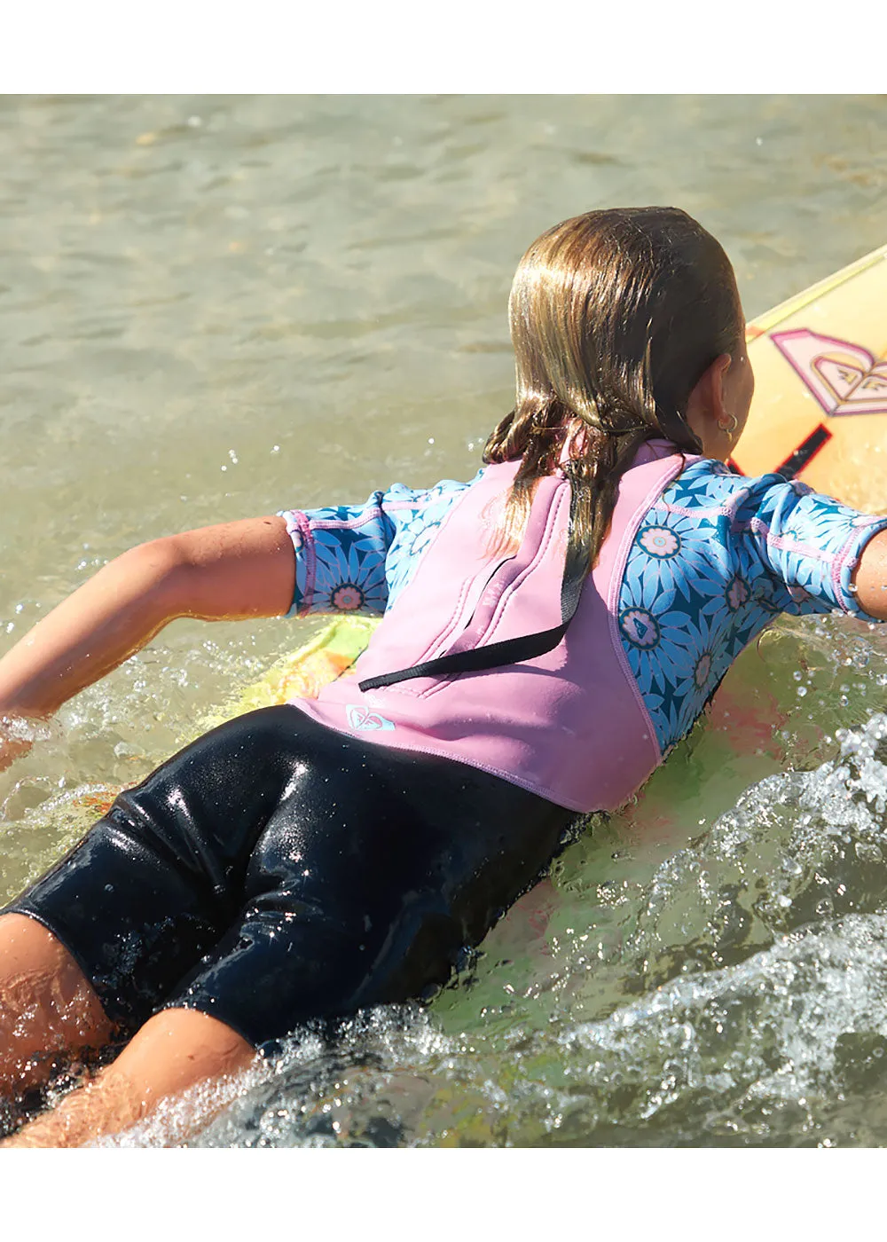 Roxy Toddler Girls Prologue 2mm BZ FL Spring Suit Wetsuit