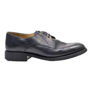 SCOTT Derby Shoes Black Leather Mens UK 9.5