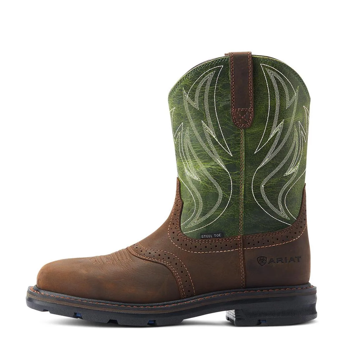 Sierra Shock Shield Steel-Toe Work Boot Dark Brown