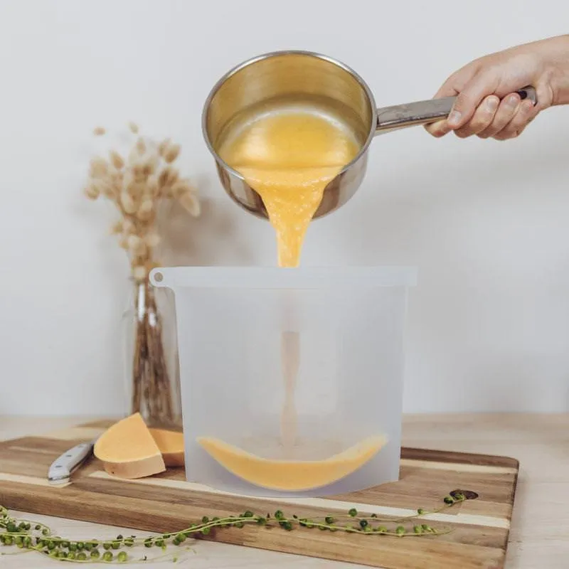 Silicone Food Pouch Set - Mixed Sizes