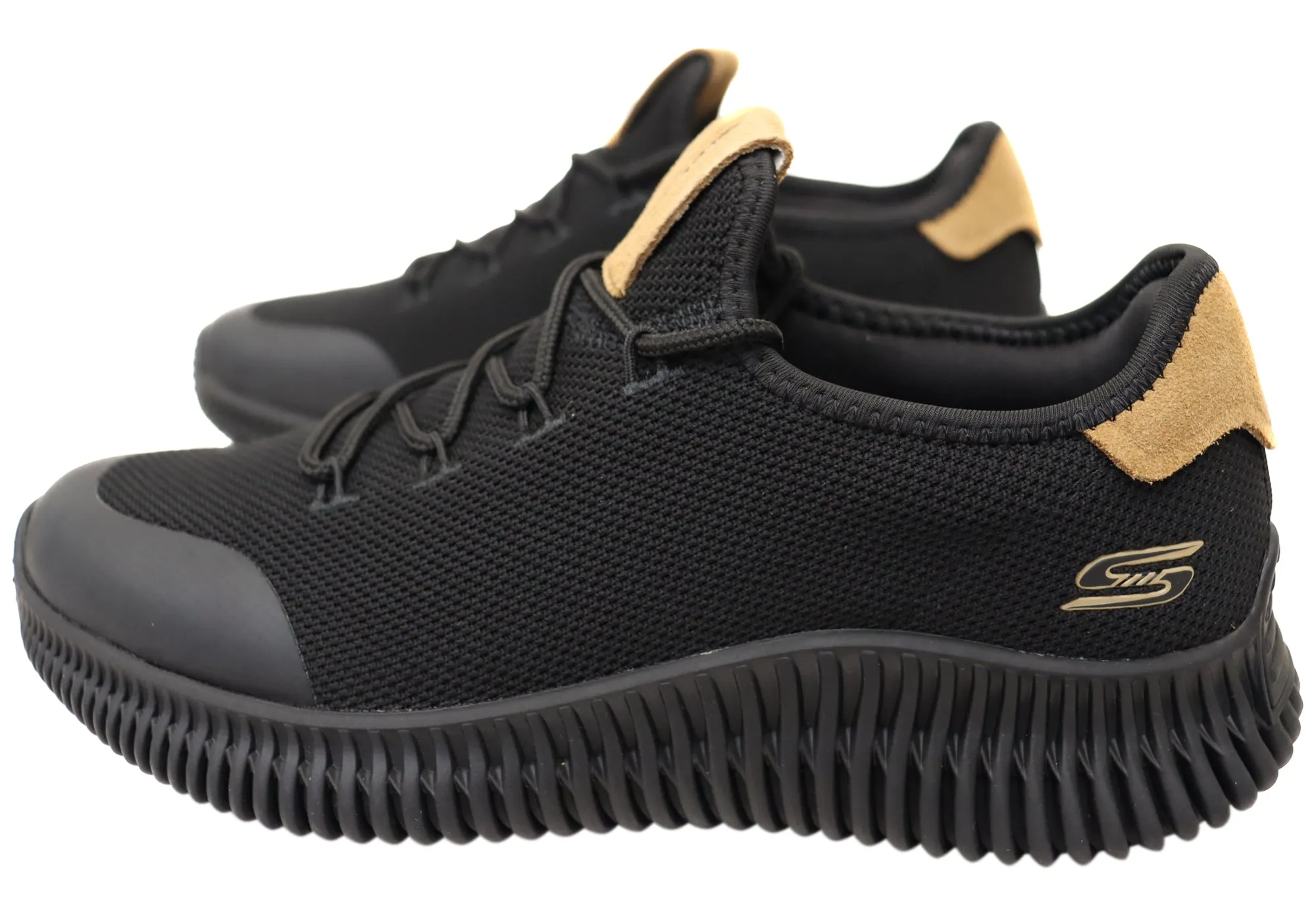 Skechers Mens Comfortable Bobs Sport Geo City Dapper Memory Foam Shoes