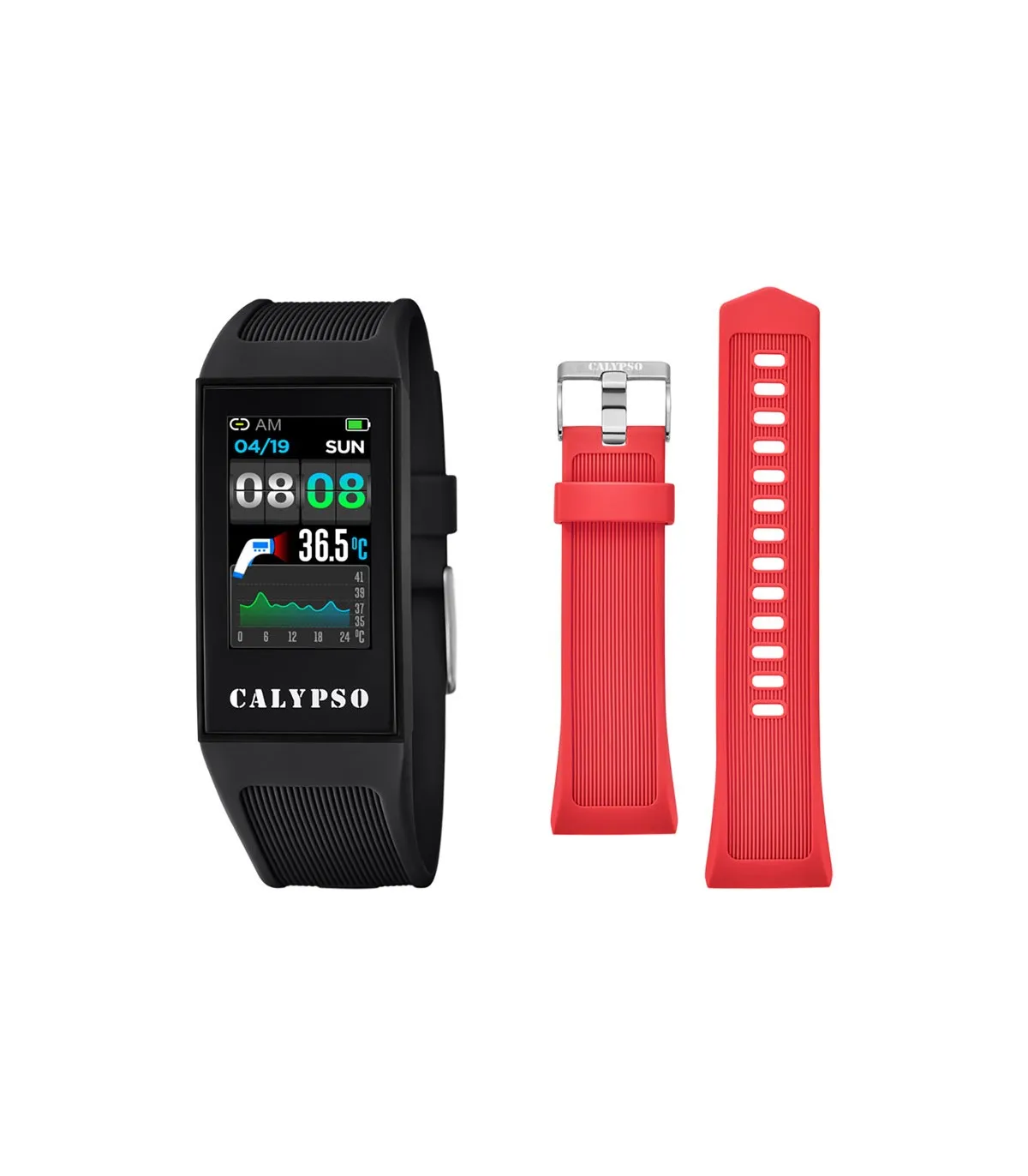 Smartband Calypso Festina K8501 Smartwatch Multifunzione Nero/Rosso