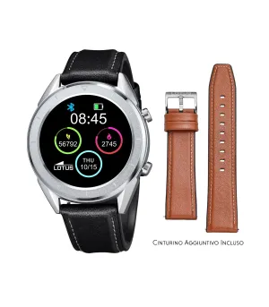 Smartwatch Lotus Smartime Multifunzione 50008 Nero e Marrone