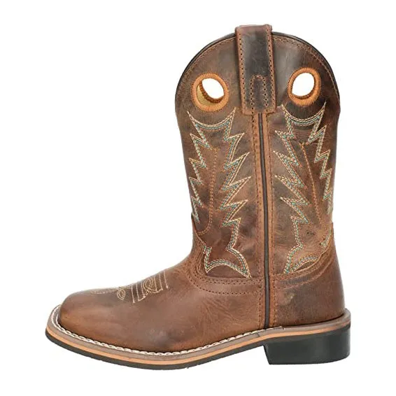 Smoky Mountain Kid's Distressed Brown Jesse Boots