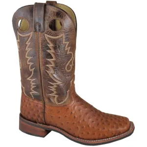Smoky Mountain Men's Danville Cognac and Brown Crackle Western Boots 4048