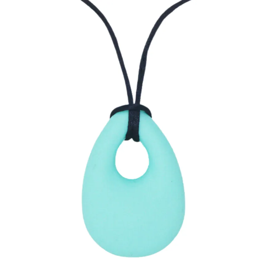 Smooth Droplet Sensory Chew Necklace