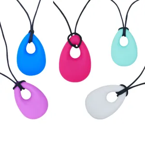 Smooth Droplet Sensory Chew Necklace