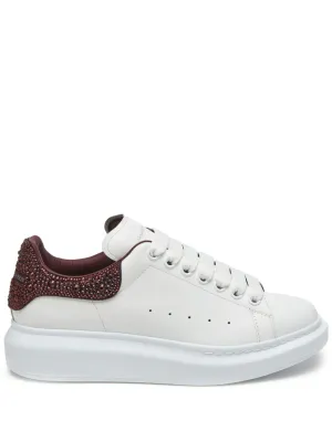 Sneakers Alexander McQueen Oversized Rhinestone alb/visiniu