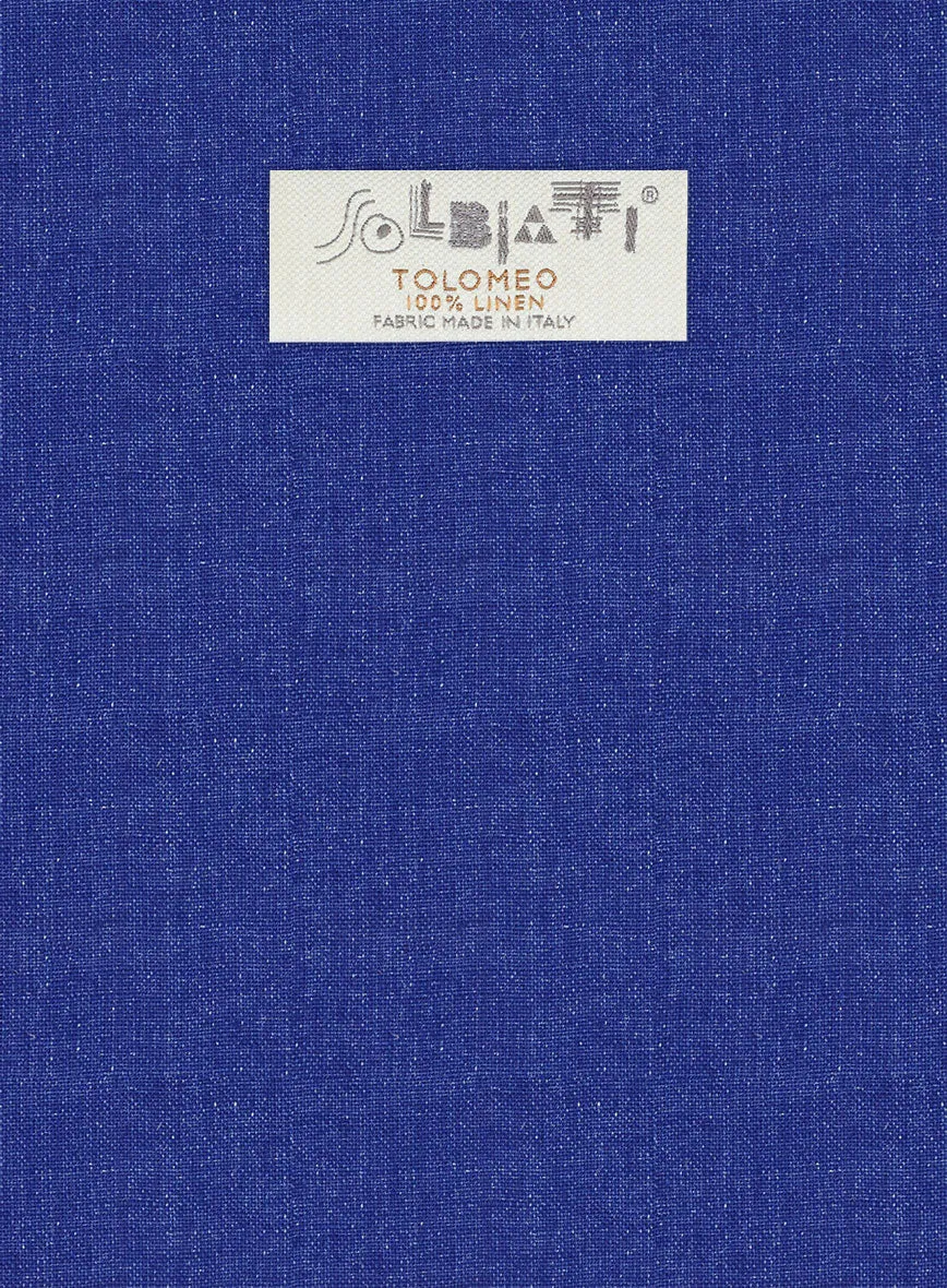 Solbiati Cobalt Blue Linen Suit