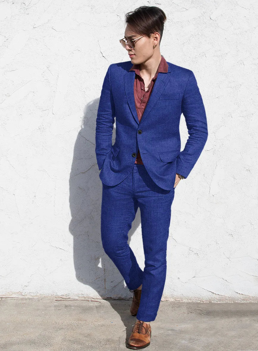 Solbiati Cobalt Blue Linen Suit