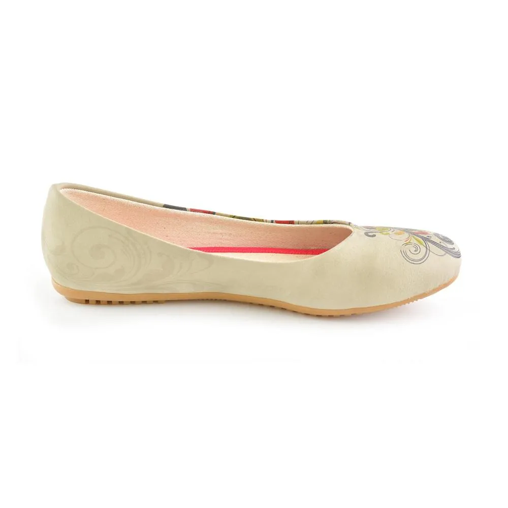 Spiral Flower Ballerinas Shoes 1056