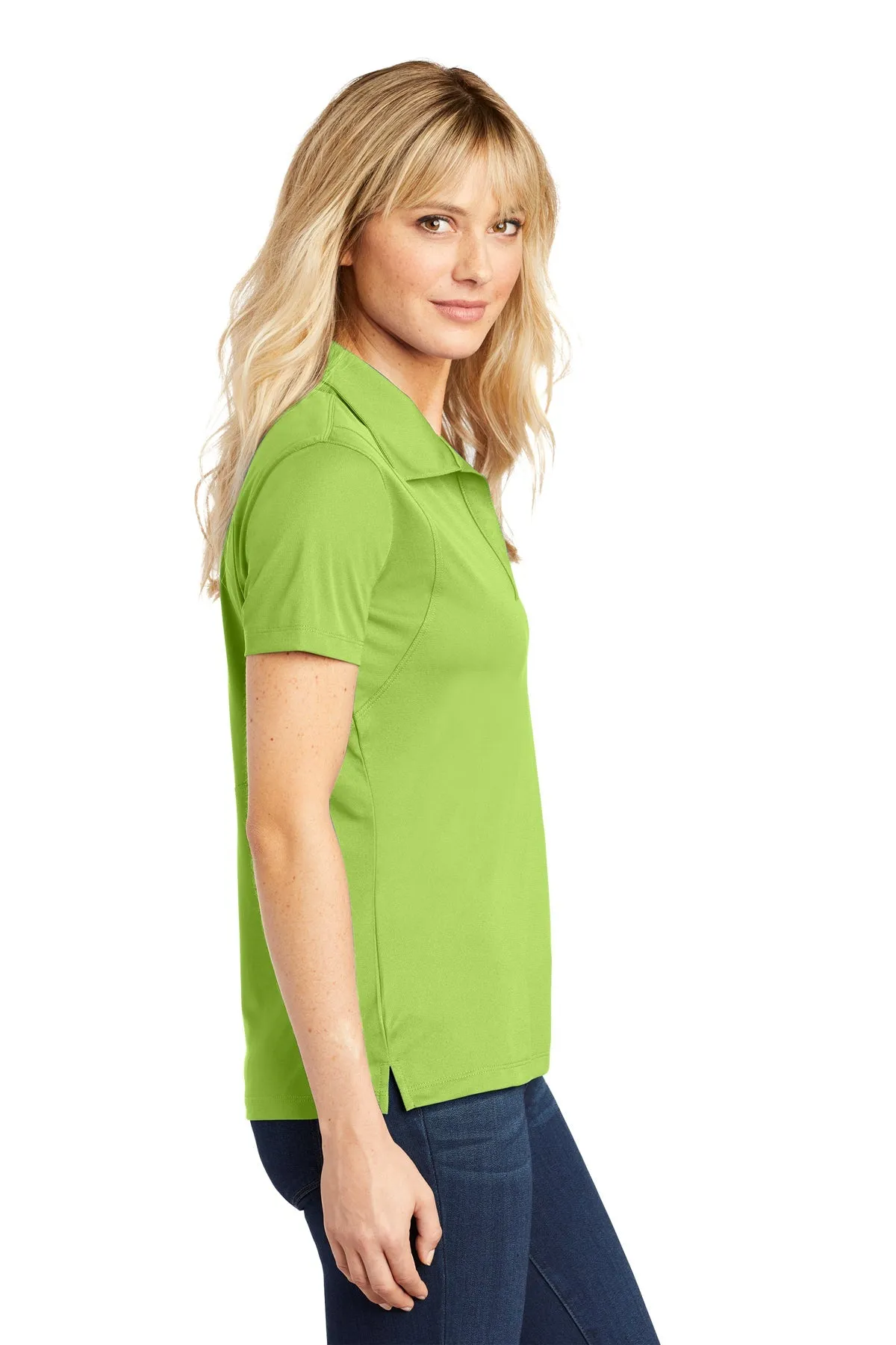 Sport-Tek Ladies Micropique Customized Sport-Wick Polos, Lime Shock
