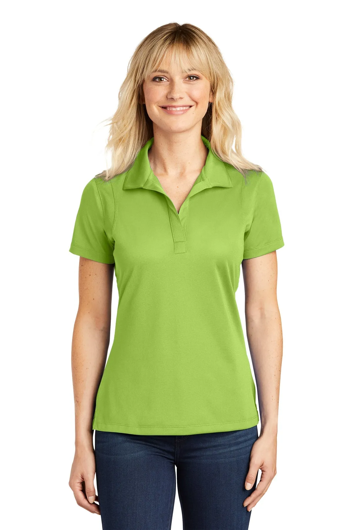 Sport-Tek Ladies Micropique Customized Sport-Wick Polos, Lime Shock