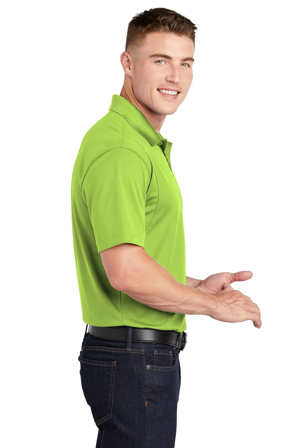 Sport-Tek Micropique Customized Sport-Wick Polos, Lime Shock