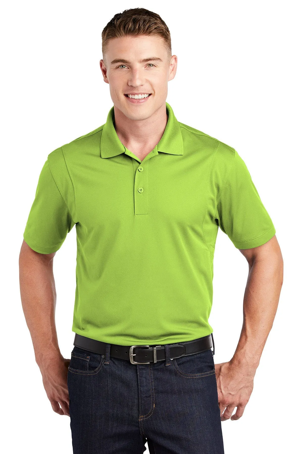 Sport-Tek Micropique Customized Sport-Wick Polos, Lime Shock