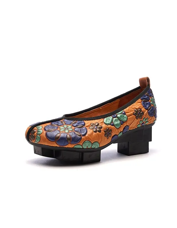 Spring Ethnic Style Retro Printed Shoes