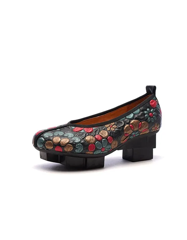 Spring Ethnic Style Retro Printed Shoes