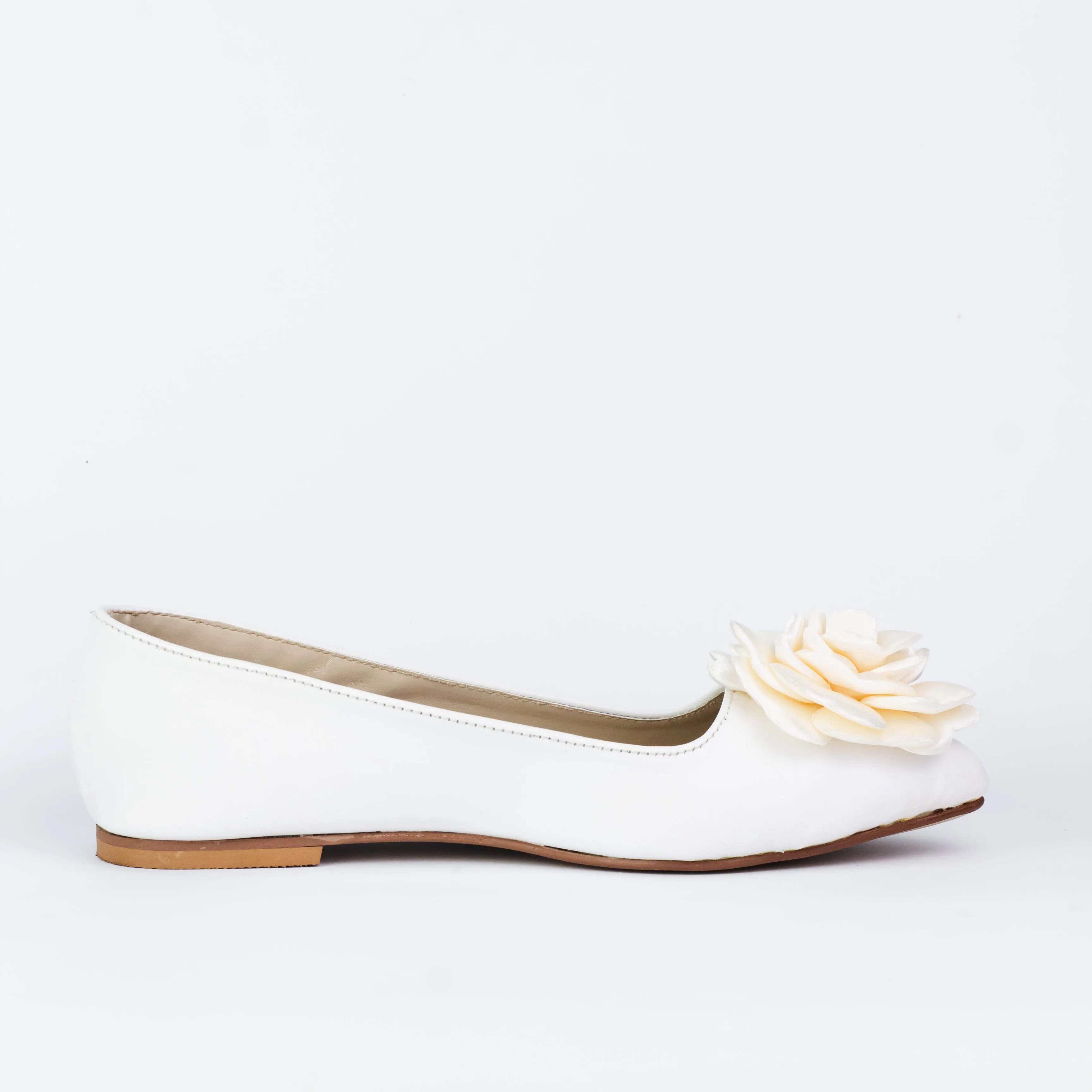 Spunkz Silk Flower Ballet Flats Wedding Shoes