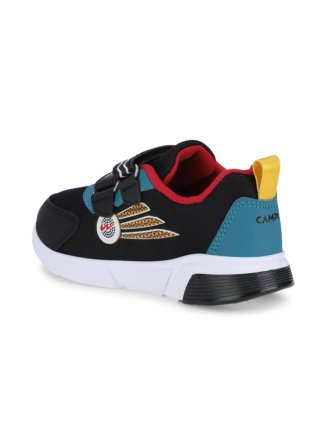 SRM-15V Black Kid's Sports Shoes