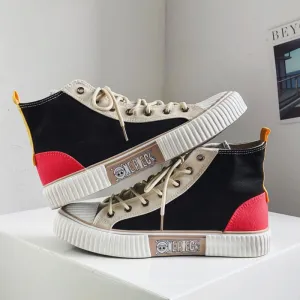 Streetwear Anime Shoes Design Men High Top Canvas Shoes Men Skateboard Sneakers Flat Vulcanized Sneaker Men zapatillas hombre Streetwear Anime Shoes Design Men High Top Canvas Shoes Men Skateboard Sneakers Flat Vulcanized Sneaker Men zapatillas hombre