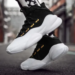 Summer Breathable Basketball Shoes High Top Cushioning Basketball