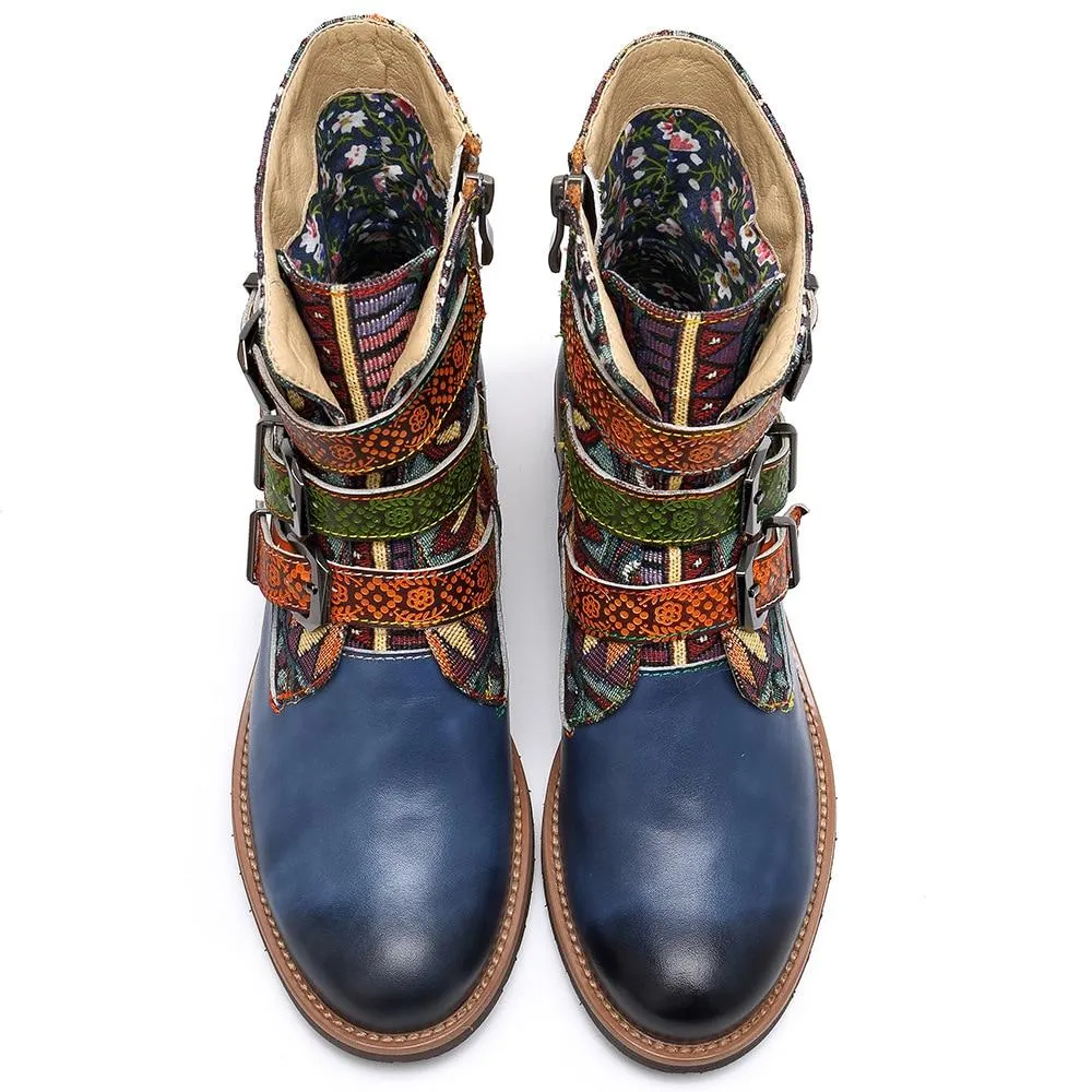 Topaz Boho Hippie Ankle Boots