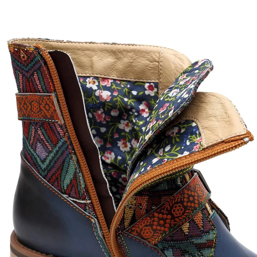 Topaz Boho Hippie Ankle Boots