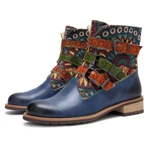 Topaz Boho Hippie Ankle Boots