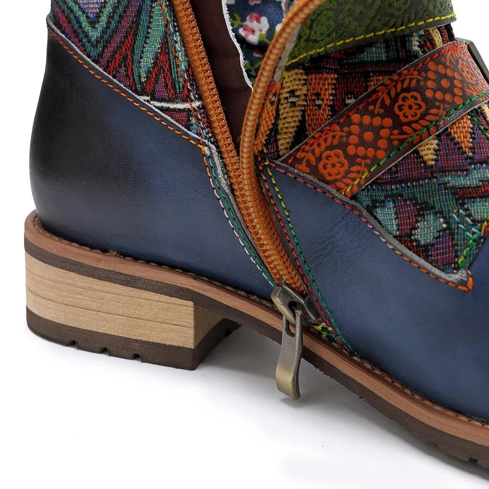 Topaz Boho Hippie Ankle Boots