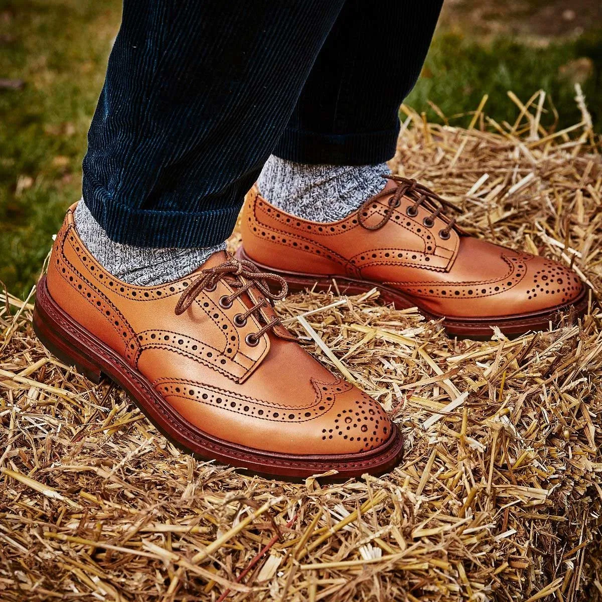 TRICKER'S Bourton Shoes - Mens Dainite or Leather Sole - C Shade