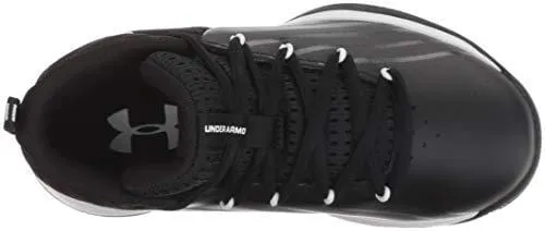 Under Armour Boys' Pre School Launch Basketball Shoe Black (002)/White, 2