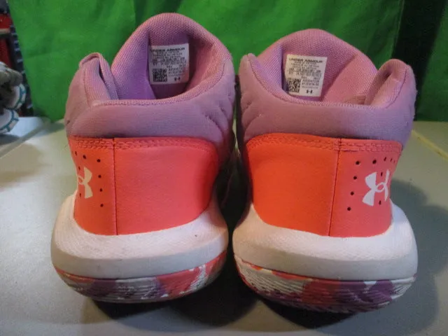Used Under Armour Jet '21 Youth Basketball Shoes Purple size 5