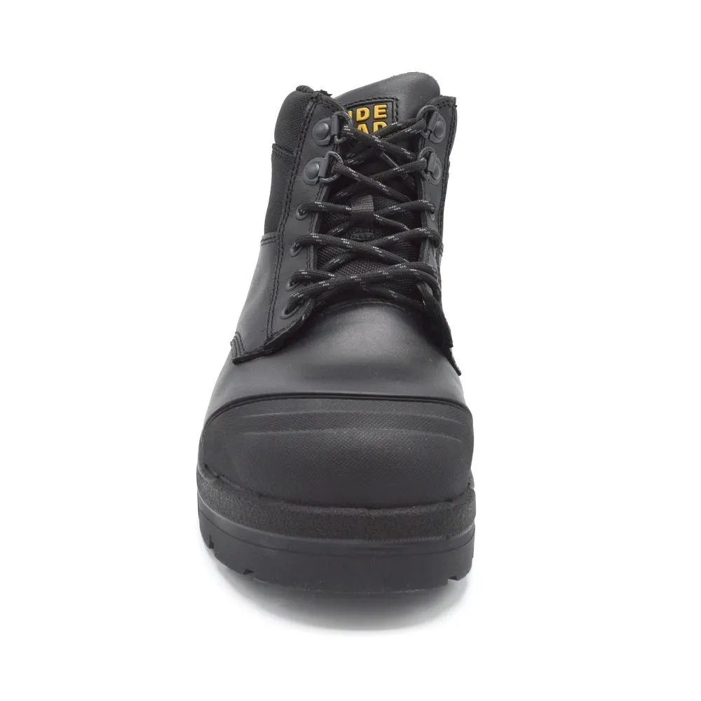 WideLoad 690BLWC - Extra Wide Composite Toe Safety Boot No Zip  - Airport Friendly - 6E Fit  - Black