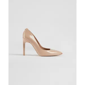 Women Melnil-High Heel Patent Leather Court Shoe - Nude-Pink