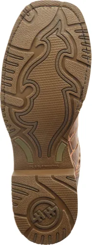 Womens Double H Oceana Antique Croc Print Steel Toe Broad Square Toe Roper Boots