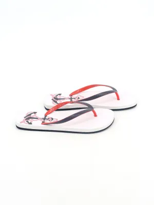 Women's Graphic Printed Slippers,White
