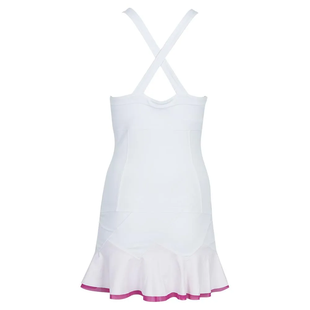 Women's Rhapsody Tennis Dress White and Pink