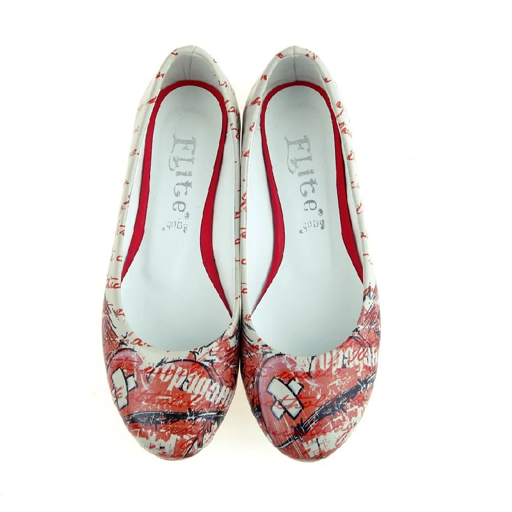 Wounded Heart Ballerinas Shoes 1063